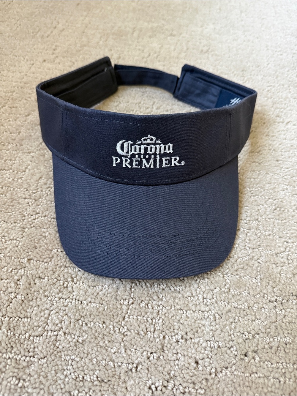Navy Corona Premier Beer Performance Visor